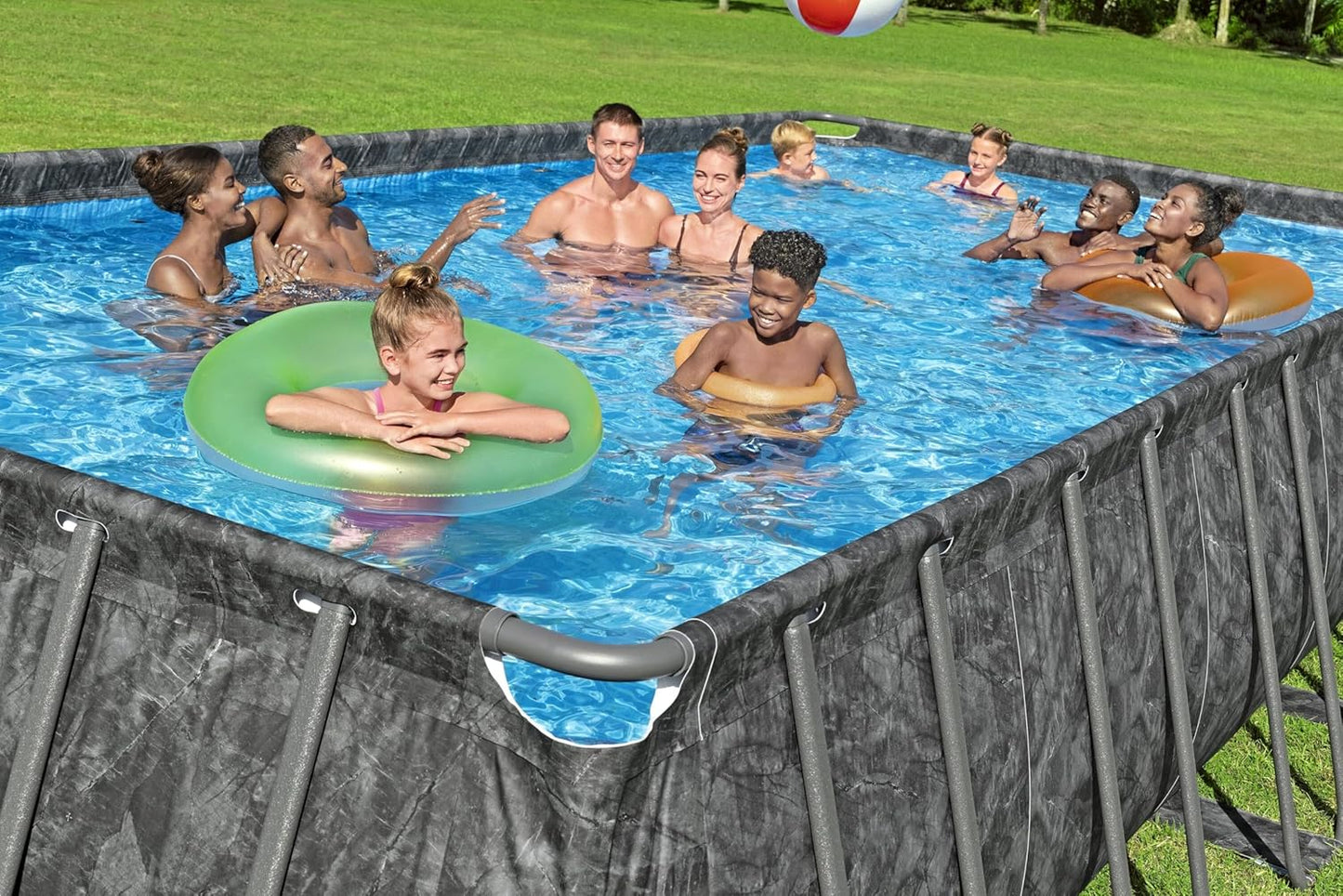 Juego de Piscina Rectangular de 24' x 12' x 52"/7.32 MX 3.66 MX 1.32 m