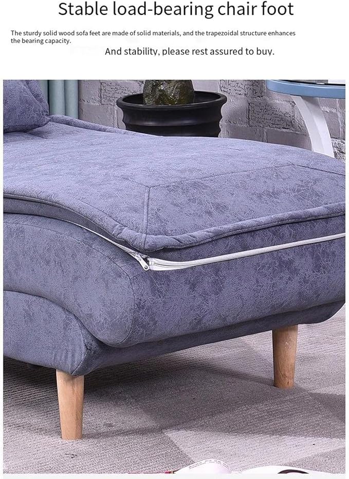 Silla de sofá plegable sin brazos, moderna tumbona