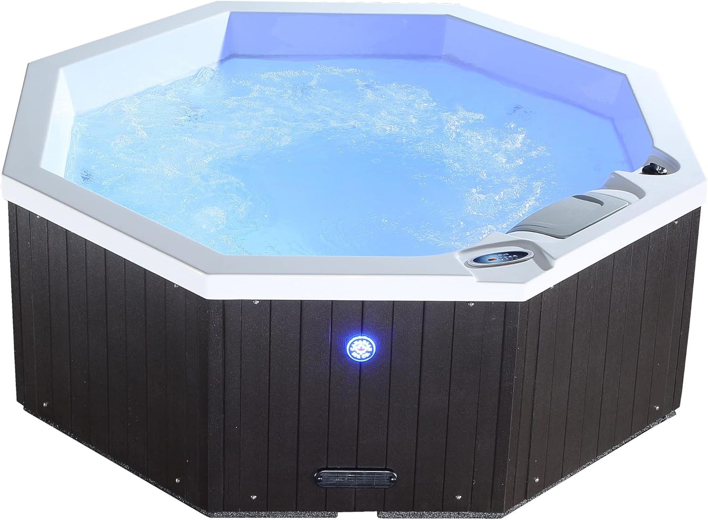 Hot Tub para 6 Personas, 188 x 188 x 73 cm, Octogonal, con Cubierta