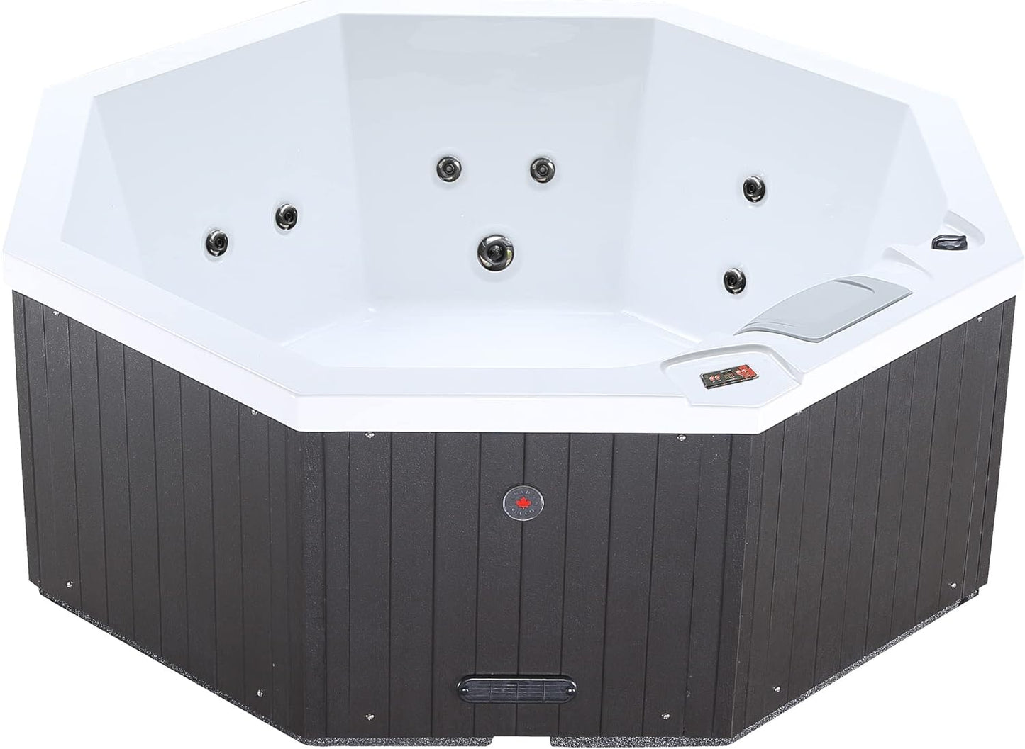 Hot Tub para 6 Personas, 188 x 188 x 73 cm, Octogonal, con Cubierta