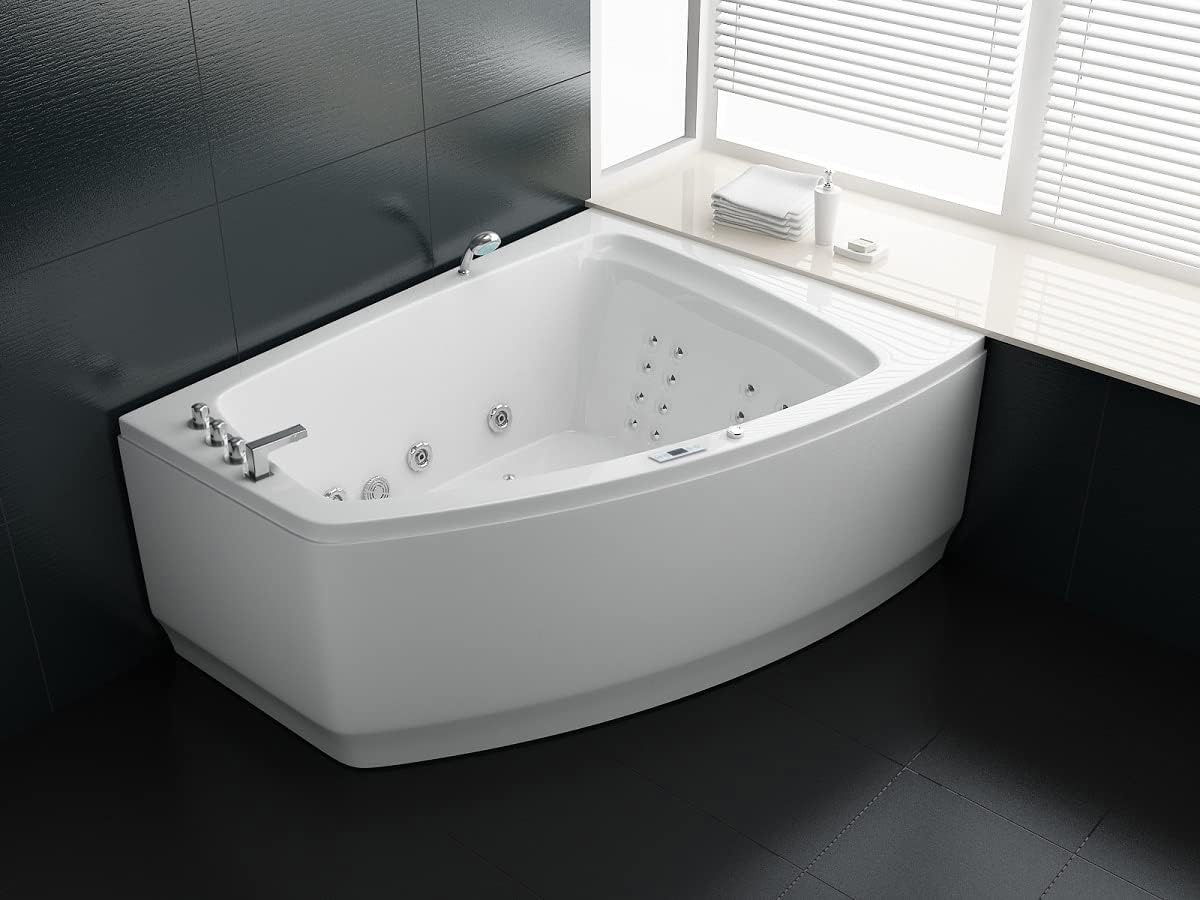 Whirlpool 180 x 140 cm, programa de limpieza y terapia de luz