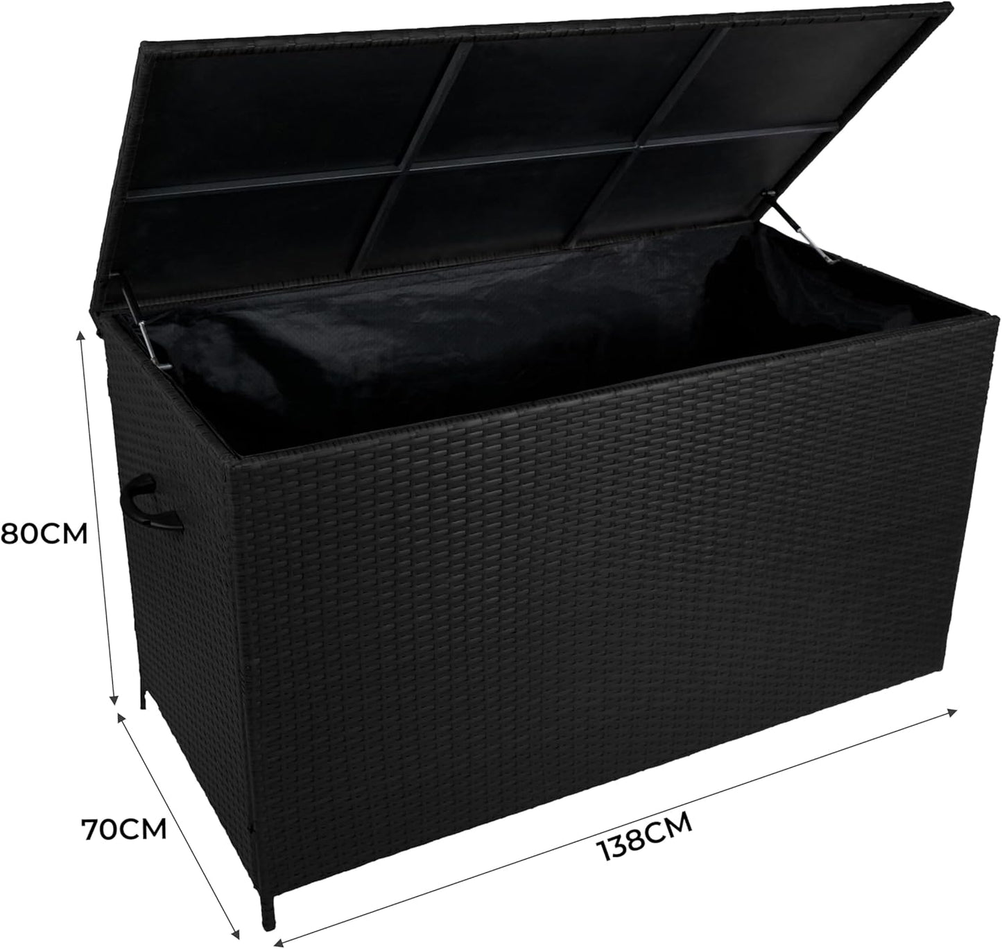 Sofá esquinero de Aluminio Blanco + Mesa de vidrio templado