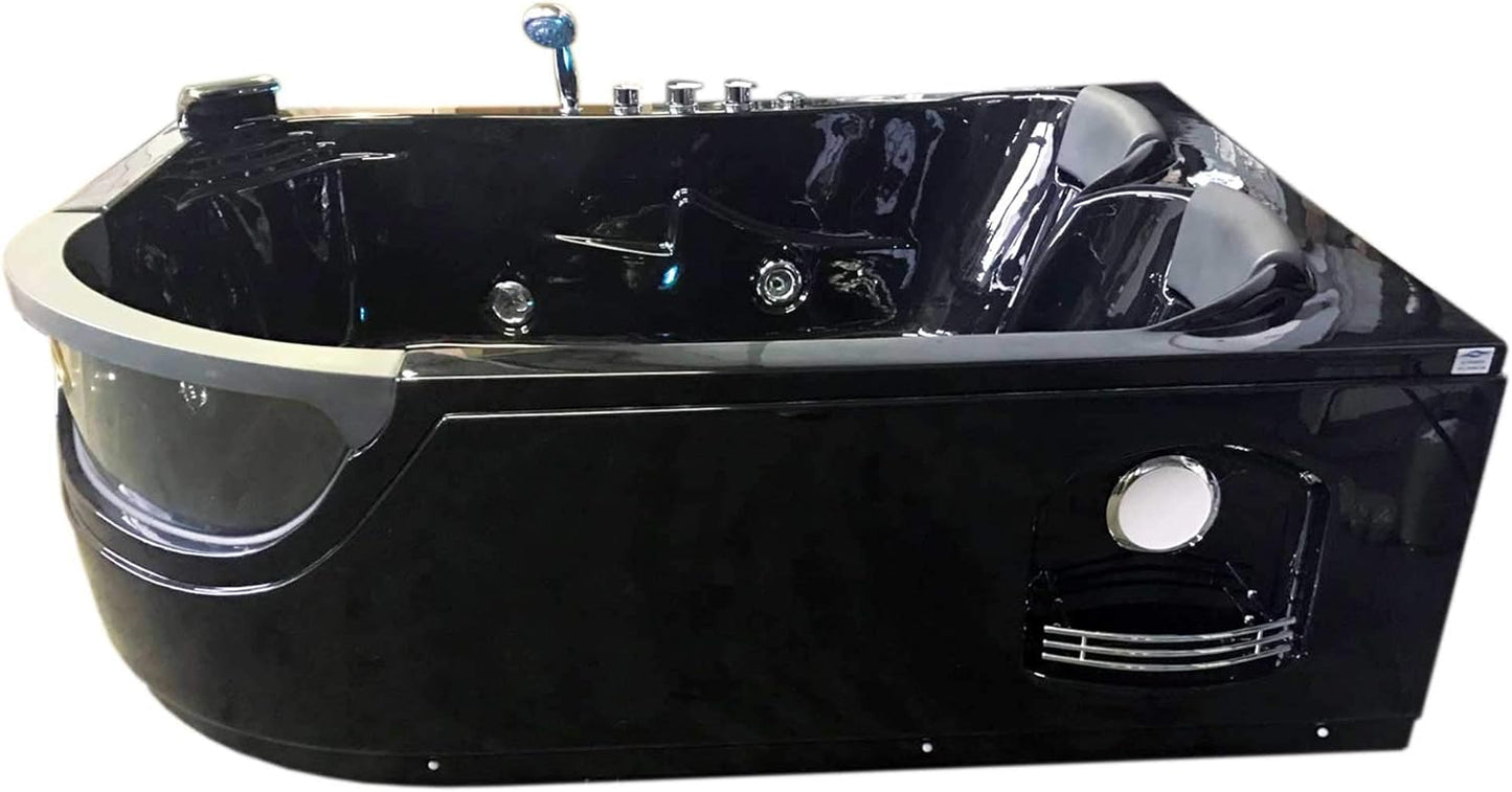 Bañera de esquina hidromasaje Modelo ORION 180 x 120 cm Para 2